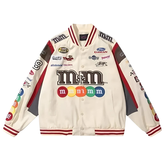 White M&M Racing Jacket