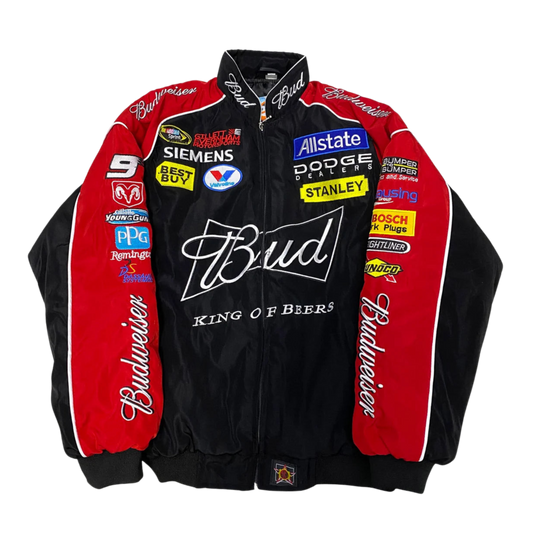 Red/Black Budweiser Nascar Racing Jacket