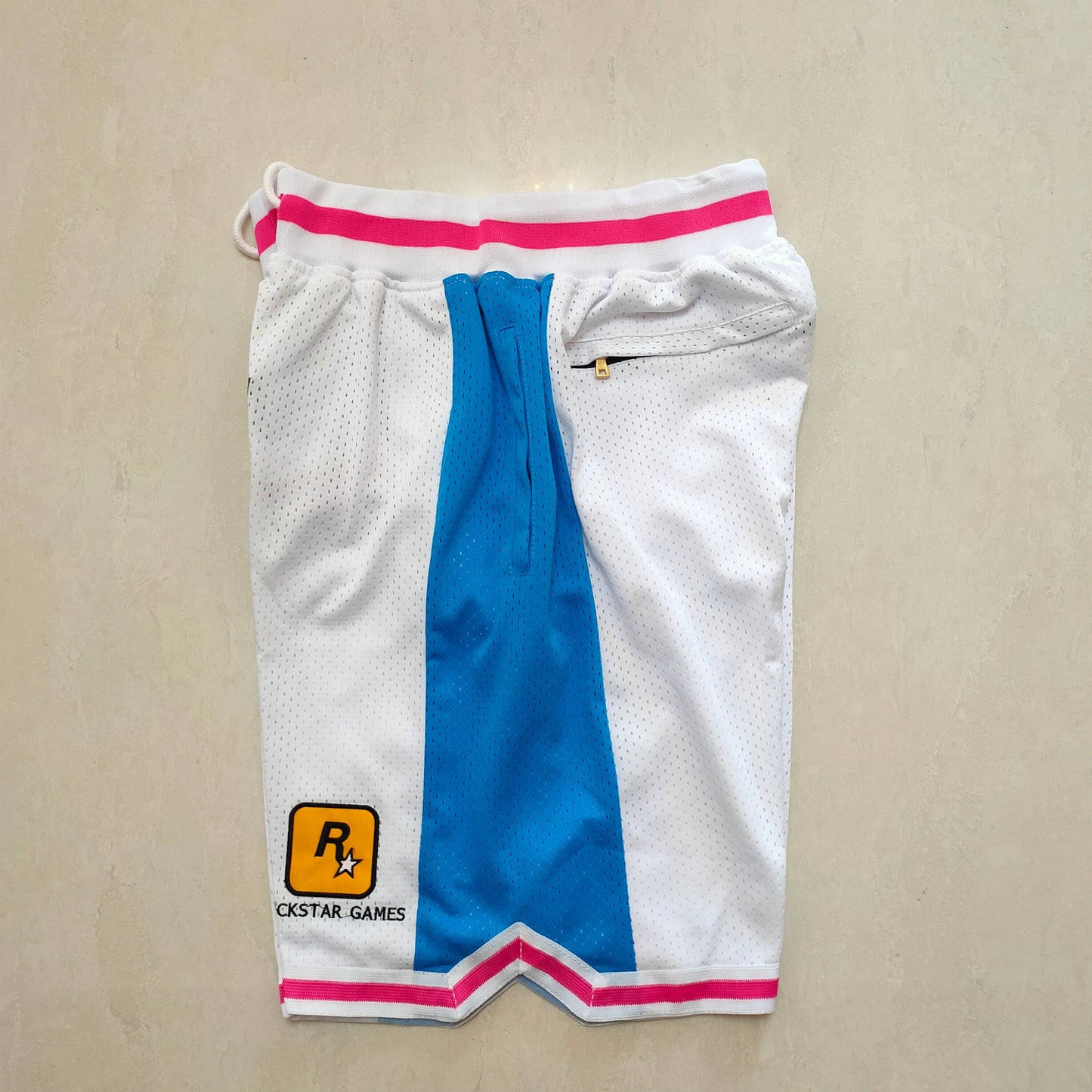 NBA x GTA "Vice City Stories" White Shorts