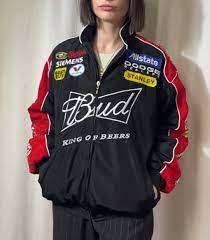 Red/Black Budweiser Nascar Racing Jacket